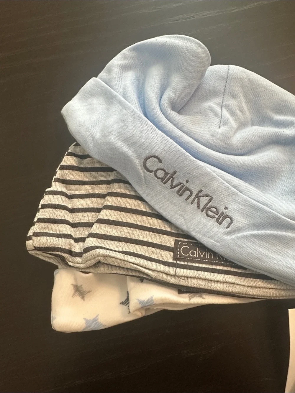 Calvin Klein Newborn Beanie - 3 Piece Set